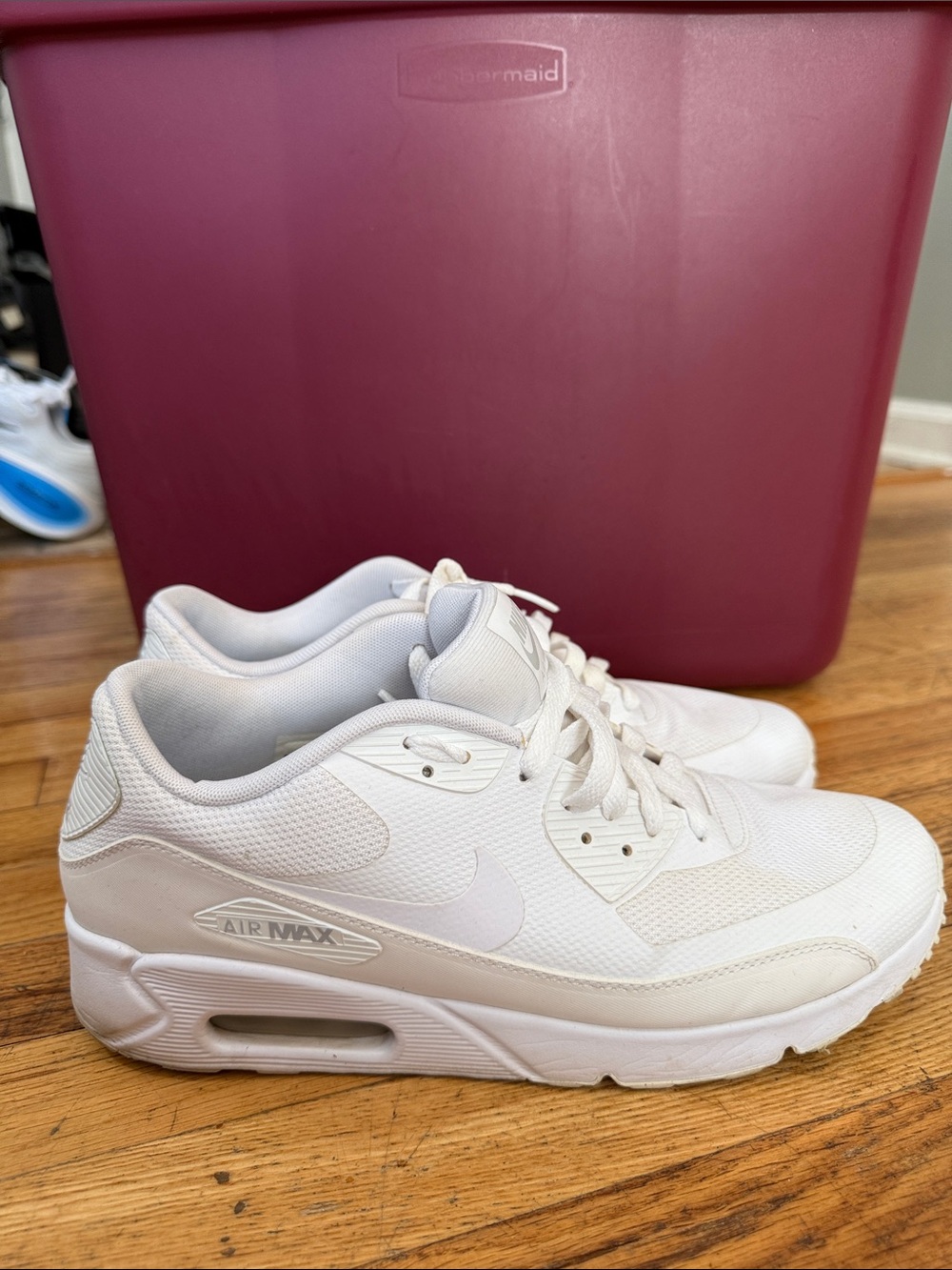 NIKE Air Max 1 Essential White Size 10.5 - Picture 2 of 6